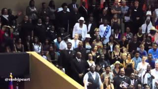 Tis The Old Ship of Zion  POTUS Obama Entrance  Clementa C Pinckney Funeral [upl. by Ahselef]