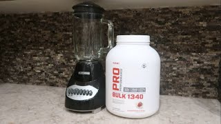 HOW TO MAKE A GNC PRO PERFORMANCE BULK 1340 WEIGHT GAINER PROTEIN SHAKE [upl. by Otrebliw]