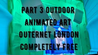 3D Animated Art Exhibition Public Outdoor Art Free to watch Outernet London [upl. by Gettings385]