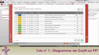 Produisez en quelques minutes un diagramme de Gantt pro sur PowerPoint [upl. by Nahej]