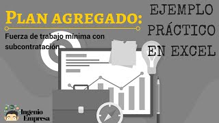 Plan agregado de producción con fuerza de trabajo mínima y subcontratación [upl. by Kim]