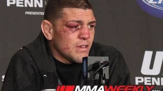 Nick Diaz post fight interview with Mayhem Miller [upl. by Lil]