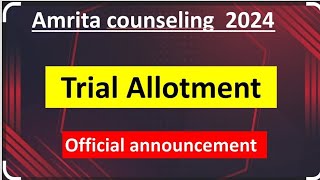 Trial Allotment official announcement [upl. by Hamlani]