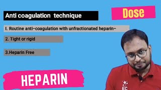 Heparin dose or Anticoagulation calculation and techniques [upl. by Yelnet]