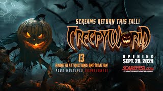 Creepyworld  St Louis Biggest Haunted Screampark Returns September 27th [upl. by Strage]