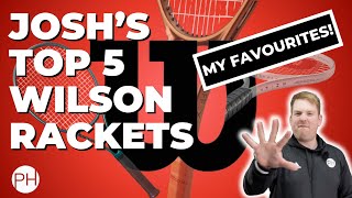 REVIEW TOP 5 WILSON TENNIS RACKETS 2024  Tennis Coach  Racquet Review [upl. by Adlev944]