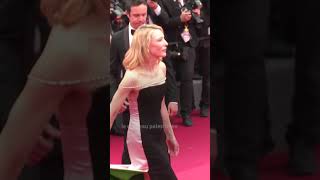 Lactrice Cate Blanchett vêtue dune robe aux couleurs de la Palestine à Cannes [upl. by Nyer]