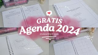 Agenda 2024 GRATIS para descargar e imprimir  Planner Digital  agenda2024 agenda 2024 [upl. by Attiuqram]