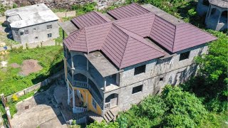 Unfinished Ocean View 8 Bedroom 5 Bathroom House for sale in Boscobel Heights St Mary Jamaica [upl. by Aihseket]