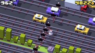 Crossy Road World Record 1500 Points Highest Score Ever [upl. by Ahtnamys]