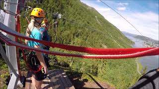 Mosjøen Zipline 23062021 [upl. by Macegan]