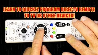 How to Program Your DirecTV Remote to Operate Your TV [upl. by Ailsun]