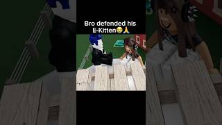 Never messing with bro again💀 roblox memes funny robloxmemes humor shorts viralvideo egirl [upl. by Alric]