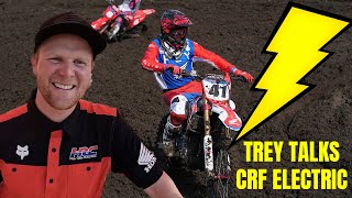 Trey Canard Talks About the CRF ELECTRIC [upl. by Ettie]