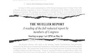 LIVE Reading of Full Redacted Mueller Report [upl. by Niu640]