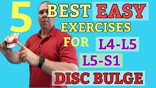 5 Best EASY exercises for L4L5 L5S1 Disc Bulge Dr Frank Altenrath  Chiropractor In Cresskill [upl. by Esor]