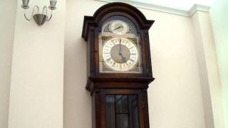 PEERLESS EMBEE TRIPLE CHIME LONGCASE GRANDFATHER CLOCK WESTMINSTER [upl. by Drislane]