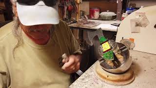 David Yellowhorse working magic on a hatchet [upl. by Pippo]