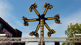 Power Surge Theme Park Ride 4K Tilburgse kermis Tilburg Netherlands [upl. by Nuawed]