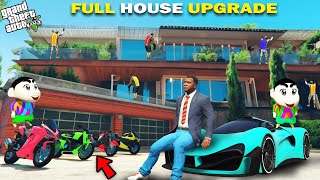 GTA 5  Franklin Shinchan amp Pinchan New Big Ultra Premium Luxury House Upgrade GTA 5 [upl. by Aihsein]