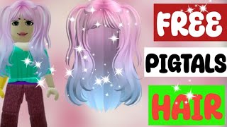 HURRY UP free hair FREE HAIR BLONDE § pink blonde pigtel freeNEW blonde pink hairRoblox brokhaven [upl. by Nisotawulo170]