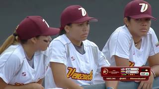 DOMINICANA vs VENEZUELA Campeonato Mundial de Béisbol Femenino Viera FL 2018 [upl. by Fu493]