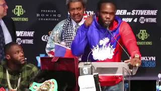 Trash Talking bermane stiverne vs deontay Wilder [upl. by Clim]