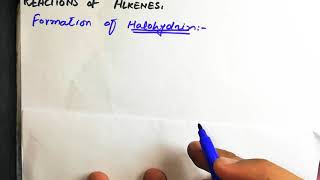 Formation of Halohydrin Reactions of Alkenes Organic chemistry lec no 19 [upl. by Nauqram]