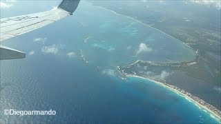 Impresionante aproximación y aterrizaje en Cancun México  Boeing 737800 Aeromexico [upl. by Rhona]