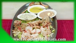 🦞 Langosta con Salsa 🦞 Langosta con 3 Salsas y Cocktail de Langostinos 🦐 [upl. by Tchao]