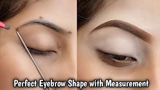 Magical Eyebrow Shaping Tutorial  Easy Tips To Get Perfect Shape Eyebrows At Home [upl. by Glenda]