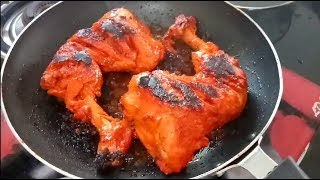 Chicken Tandoori On Gas Stove  Chicken Tandoori without Oven  Chicken Tandoori Recipe in Hindi [upl. by Pansie]