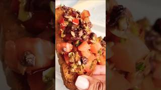 How To Make Olive Tapenade Bruschetta shortsvideo viralvideo short shorts food [upl. by Vanessa780]