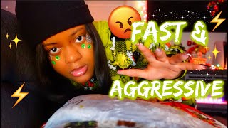 ASMR✨FAST amp AGGRESSIVE BODY MASSAGE BEFORE BED 😡⚡BEATING YOU TO SLEEP 😁👊🏾💚 [upl. by Ries]