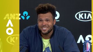 JoWilfried Tsonga press conference 3R  Australian Open 2018 [upl. by Ehtyde696]