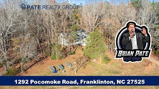 1292 Pocomoke Road Franklinton NC  Brian Pate Franklinton Realto [upl. by Micheil]