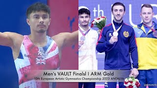 Artur Davtyan 🇦🇲🥇 Gold in Mens VAULT  10th European Artistic Gymnastics Championship Antalya 🇬🇧🇺🇦 [upl. by Foss]