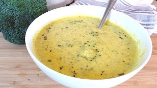 Receta fácil y rápida de crema de brócoli y queso cheddar [upl. by Noedig316]