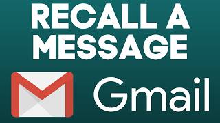 How to Recall a Message in Gmail Thats Already Sent [upl. by Yelyr]