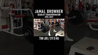 Jamal Browner Deadlift Transformation │20162022 317500Kg Deadlift shorts deadlift worldrecord [upl. by Hgierb]