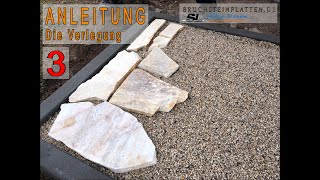 DOKU Teil 3 Anleitung zum verlegen von Estrich für Terrassenplatten Polygonalplatten [upl. by Evangelia]