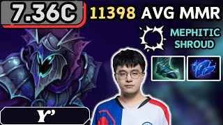 736c  Y ABADDON Hard Support Gameplay 26 ASSISTS  Dota 2 Full Match Gameplay [upl. by Kynthia]