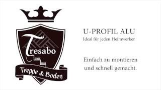 U  Profil Aluminium Treppenkantenprofil Treppenrenovierung Treppensanierung selber machen [upl. by Rex]