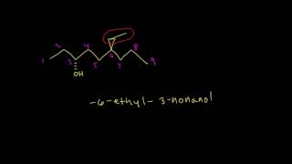 Alcohol nomenclature  Alcohols ethers epoxides sulfides  Organic chemistry  Khan Academy [upl. by Norvol658]