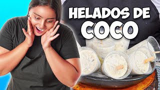 Helados de Coco super CREMOSOS  Recetas Fáciles [upl. by Eceela]