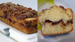 Recette de cake pomme cannelle Spéculoos [upl. by Eisdnil]