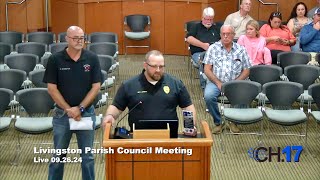 Livingston Parish Council  September 26 2024 [upl. by Nilreb350]