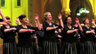 New Zealand Youth Choir Sings quotTe Iwi Equot In Boston HD  December 2 2013 [upl. by Hoagland535]