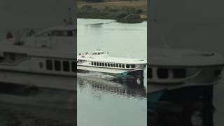 Ship Raketa Hydrofoil motor ship Water transport USSR river ships hydrofoil travel tourism [upl. by Linders578]