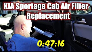 EASY Kia Sportage Cabin Air Filter Replacement  DONT PAY THE DEALERSHIP [upl. by Derfnam]